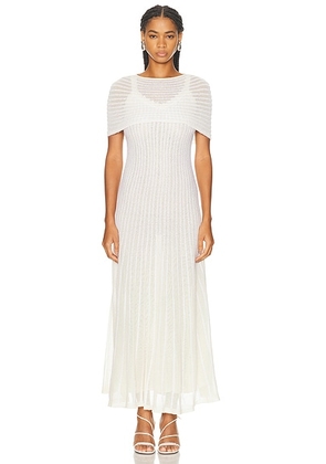 KHAITE Thora Dress in Glaze - Cream. Size XS (also in ).