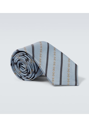 Gucci Horsebit silk jacquard tie