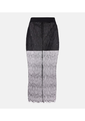 The Frankie Shop Alrose lace midi skirt