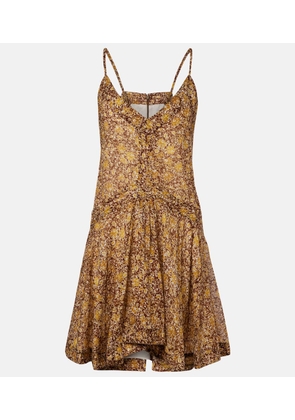 Marant Etoile Danielle floral cotton voile minidress
