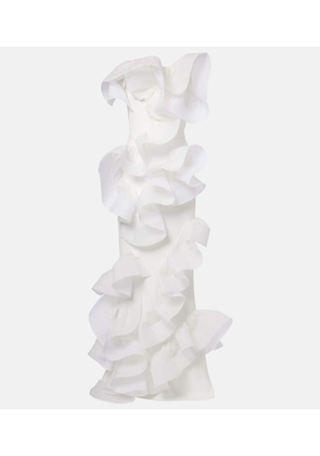 Maticevski Indulgence organza-trimmed ruffled gown