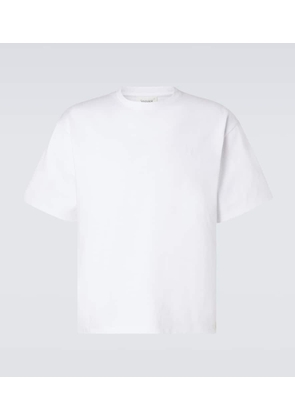Saint Laurent Cropped cotton jersey T-shirt