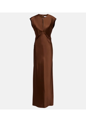 Veronica Beard Nelzy silk-blend satin maxi dress