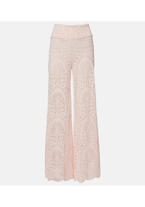 Alexandra Miro Paloma lace wide-leg pants