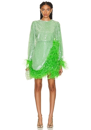 Rachel Gilbert Maysie Mini Dress in Green - Green. Size 2 (also in ).