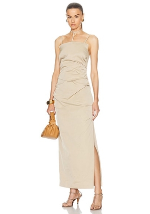Rachel Gilbert Prescott Dress in Tan - Tan. Size 4 (also in ).