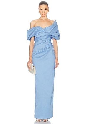 Rachel Gilbert Gia Gown in Vista Blue - Blue. Size 0 (also in ).