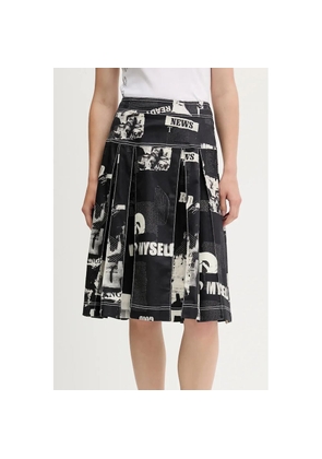 Desigual Black Cotton Skirt - M