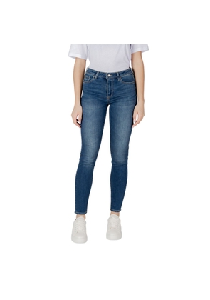 Armani Exchange Blue Cotton Skinny Jean - W25