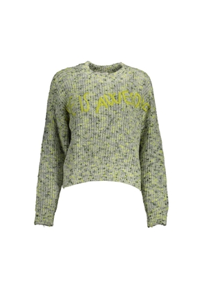Green Polyester Sweater - L