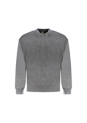 Black Cotton Sweater - M