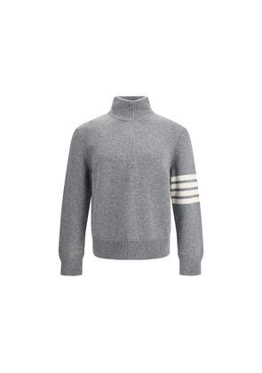 Elegant Sweater with half-zip detail on the neck - 4