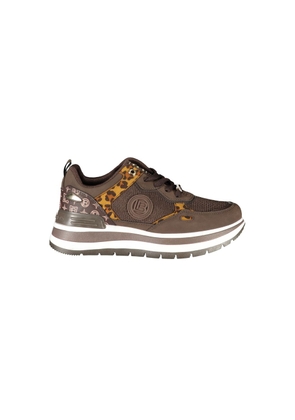 Laura Biagiotti Brown Polyester Women Sneaker - EU39/US9