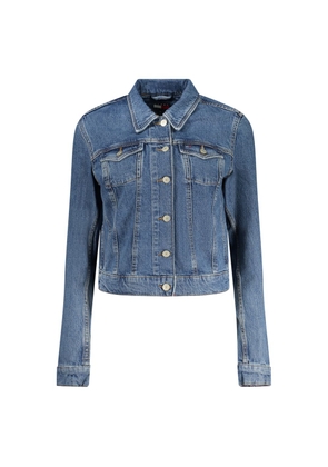 Tommy Hilfiger Blue Cotton Women Jacket - M