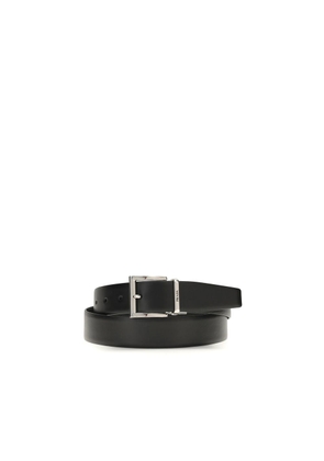 Prada Black Calf Leather Bos Taurus Regular Belt - 110 cm / 44 Inches