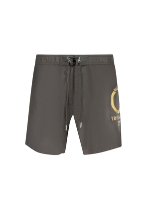 Trussardi Nero Polyester Men's Swim Boxer - XL