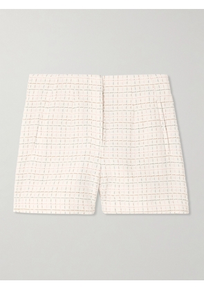 Veronica Beard - Jazmin Cotton-tweed Shorts - Ivory - US0,US2,US4,US6,US8,US10,US12