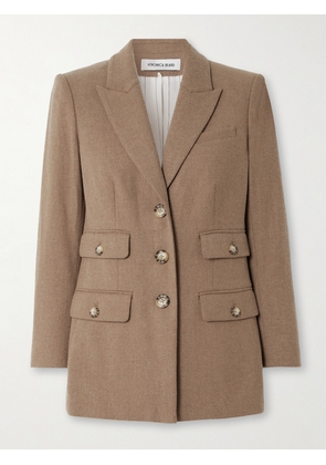 Veronica Beard - Nalani Dickey Brushed-twill Blazer - Brown - US0,US2,US4,US6,US8,US10,US12,US14