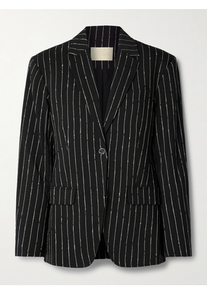 Ulla Johnson - Dhemi Striped Wool-blend Twill Blazer - Black - US2,US4,US6