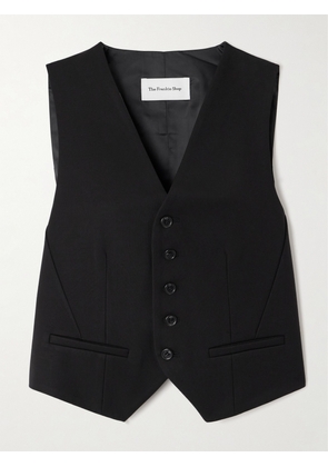 The Frankie Shop - Gelso Tencel Lyocell-blend And Satin Vest - Black - x small,small,medium,large,x large