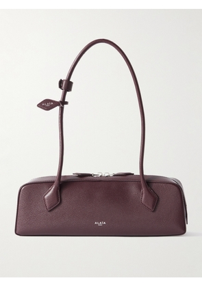Alaïa - Le Teckel Textured-leather Shoulder Bag - Burgundy - One size