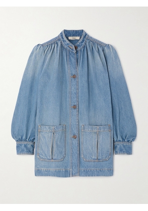 Chloé - Gathered Denim Jacket - Blue - FR 34,FR 36,FR 38,FR 40,FR 42,FR 44,FR 46