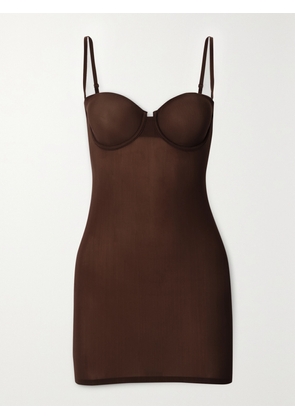 SKIMS - Naked Slip Dress - Smokey Quartz - Neutrals - 34D,32DD,36DD,42DD,32D,34DD,40DD,44C,34A,34B,38B,40B,44B,40C,32C,38C