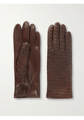 Agnelle - Stanilas Woven Leather Gloves - Brown - 6,6.5,7,7.5,8,8.5