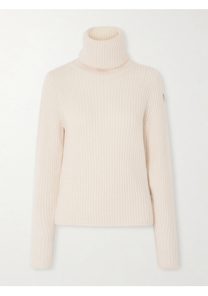Moncler Grenoble - Ribbed Wool-blend Turtleneck Sweater - Cream - x small,small,medium,large,x large
