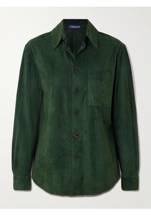 Ralph Lauren Collection - Tyler Debossed Suede Overshirt - Green - US2,US4,US6,US8,US10,US12