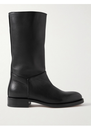 The Row - Nobilis Textured-leather Boots - Black - IT36,IT37,IT38,IT38.5,IT39,IT40,IT41