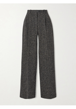 The Row - Virgil Silk, Wool And Cotton-blend Straight-leg Pants - Gray - US0,US2,US4,US6,US8,US10