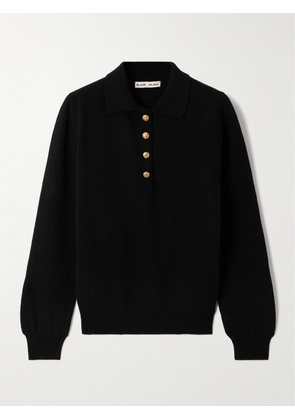 BLAZÉ Milano - Highland Wool And Cashmere-blend Polo Sweater - Black - 00,1,2,3,4