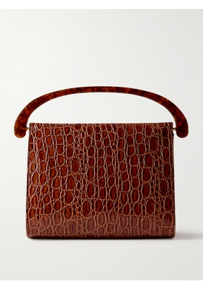 Dries Van Noten - Croc-effect Leather Tote - Brown - One size