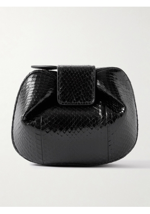Gabriela Hearst - Soft Demi Snake-effect Leather Clutch - Black - One size