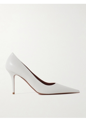 Amina Muaddi - Barbara Leather Pumps - White - IT36,IT37,IT37.5,IT38,IT38.5,IT39,IT39.5,IT40,IT40.5,IT41,IT41.5,IT42