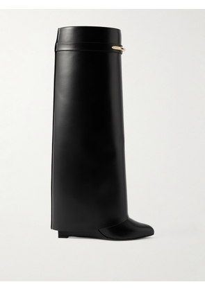Givenchy - Shark Leather Knee Boots - Black - IT36,IT37,IT37.5,IT38,IT39,IT40,IT41