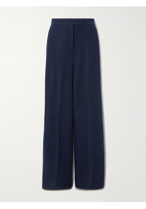 Max Mara - Wool Wide-leg Pants - Blue - UK 4,UK 6,UK 8,UK 10,UK 12,UK 14,UK 16,UK 18
