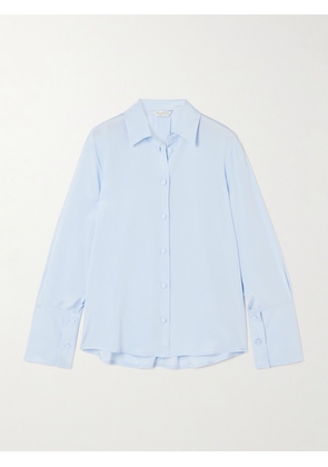 Max Mara - Voliera Silk-blend Crepe Shirt - Blue - UK 4,UK 6,UK 8,UK 10,UK 12,UK 14,UK 16,UK 18