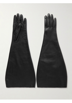 SAINT LAURENT - Leather Gloves - Black - 7,7.5