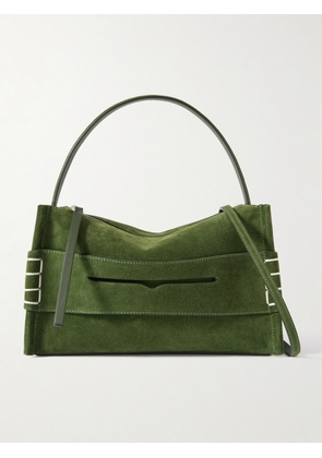 JW Anderson - Loafer Small Suede Shoulder Bag - Green - One size