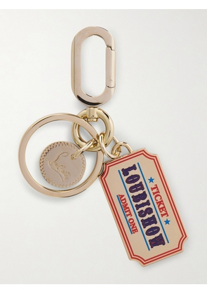 Christian Louboutin - Gold-tone And Enamel Keychain - One size