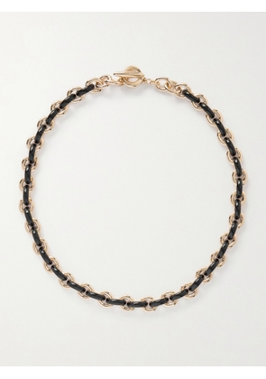 Roxanne Assoulin - The Classic Link Gold-tone Enamel Necklace - One size
