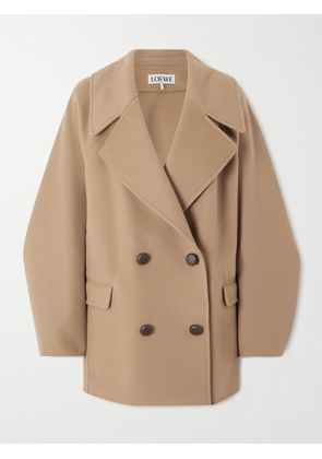 LOEWE - Double-breasted Wool Coat - Brown - FR 34,FR 36,FR 38,FR 40,FR 42,FR 44