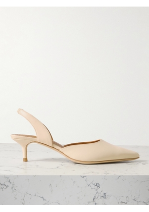 STAUD - Sebastian Leather Slingback Pumps - Cream - IT35,IT35.5,IT36,IT36.5,IT37,IT37.5,IT38,IT38.5,IT39,IT39.5,IT40,IT40.5,IT41,IT41.5,IT42