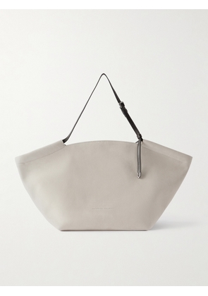 Brunello Cucinelli - Leather-trimmed Suede Tote - Ivory - One size