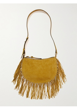 Isabel Marant - Oskan Soft Fringed Suede Shoulder Bag - Yellow - One size