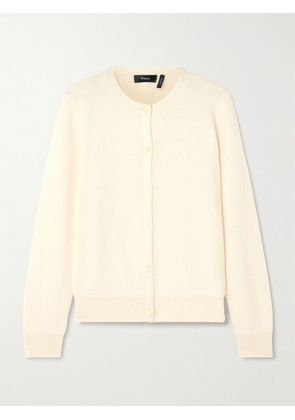 Theory - Brushed Cashmere Cardigan - Ivory - x small,small,medium,large
