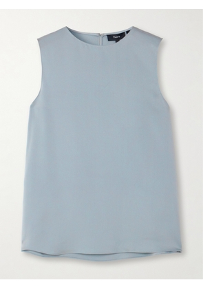 Theory - Silk-satin Blouse - Blue - x small,small,medium,large