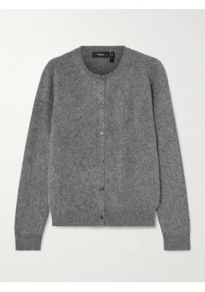Theory - Brushed Cashmere Cardigan - Gray - x small,small,medium,large